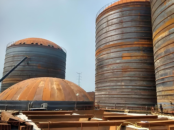 湾岭镇焦粉钢板仓